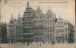 Anvers, Maisons des corporations de la Grand Place Postcard