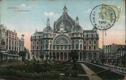 Anvers La Gare Centrale Postcard