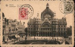 Central Railway Station Antwerp, Belgium Postcard Postcard Postcard