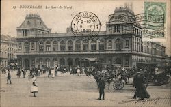 Gare Du Nord - North Railway Station Postcard