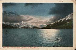 Canal Smith Estrecho de Magallanes Postcard