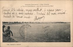 Vue du Ville, Prise de L'Extremite to Warf Grand-Bassam, Ivory Coast Africa Postcard Postcard Postcard