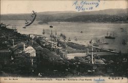 Constantinople - Place de l'Artillerie (Top-Hane) Postcard