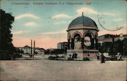 Constantinople Fontaine Guillaume II et l'Hippodrome Postcard