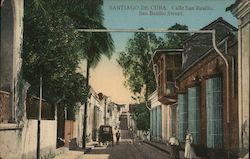 Santiago de Cuba. San Basilio Street Postcard