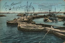 Cofferdam Work to Dig Out Maine Havana, Cuba Postcard Postcard Postcard