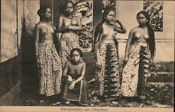 Dansmeiden van Cheribon, Nude Indonesia Postcard Postcard Postcard