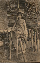 Batak Maid Postcard