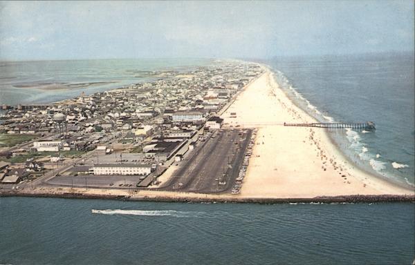 aerial view of ocean city maryland at sunrise