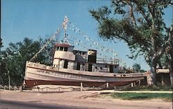 Seventy-Two Foot Steel Tugboat Washed Ashore Postcard