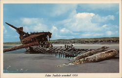 Peter Iredale Wrecked 1906 Postcard