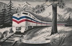 Freedom Train Crosses America Postcard