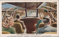 Vista Dome - California Zephyr Postcard