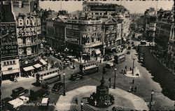 Piccadilly Circus and Eros London, UK Postcard Postcard Postcard