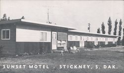 Sunset Motel Stickney, SD Postcard Postcard Postcard