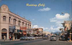 Street Scene Redding, CA Postcard Postcard Postcard