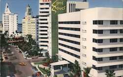 Luxurious Ocean Front Hotels along Collins Avenue Postcard