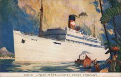 Toloa - Great White Fleet - United Fruit Company Steamers Postcard Postcard Postcard