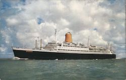 T.S. Bremen - 32335 GRT - Flagship of North German Lloyd Postcard