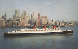 Cunard R.M.S. Queen Mary - 81,237 Tons Steamers Postcard Postcard Postcard