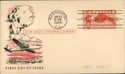 Air Mail-Postal Card, First Day of Issue Postcard