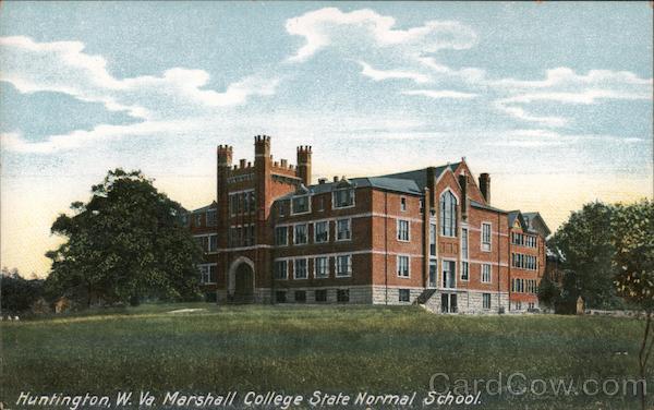 Marshall College State Normal School Huntington, WV Postcard