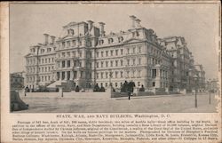 State, War and Navy Building Postcard