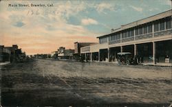 Main Street Brawley, CA Postcard Postcard Postcard