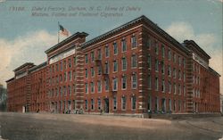 Duke's Factory, Home of Duke's Mixture, Fatima and Piedmont Cigarettes Postcard