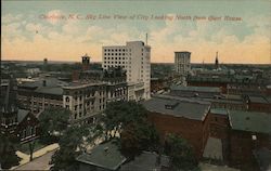 Sky Line View of city Looking North from Court House Postcard