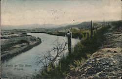 Scene on Gila River Postcard