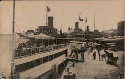 White Sterling Dock Postcard