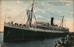 Clyde Line Steamer "Lenape" Jacksonville, FL Postcard Postcard Postcard