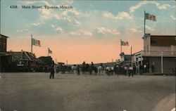 Main Street Tijuana, Mexico Postcard Postcard Postcard