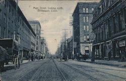 Main Street, Looking North Bridgeport, CT Postcard Postcard Postcard