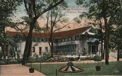 Bath House at Zoological Gardens, Franklin Park Postcard