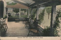 Veranda, East Bay Lodge Postcard