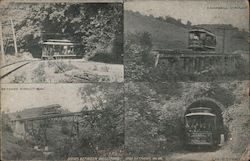 Scenes Between Wellsburg and Bethany W. Va Postcard