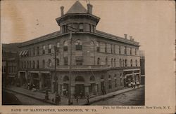 Bank of Mannington West Virginia Postcard Postcard Postcard