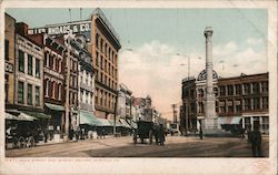 Main Street and Market Square Postcard