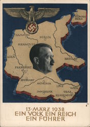 Adolph Hitler - One Nation, One Empire, One Leader Postcard