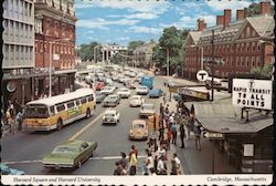 Harvard Square at Harvard University Cambridge, MA Postcard Postcard Postcard