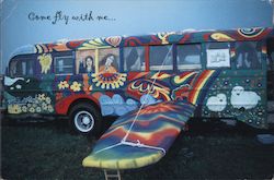 Hippy Dippy Woodstock Bus Buses Postcard Postcard Postcard