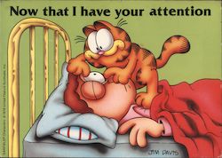 Garfield Wakes Up John Cartoons Postcard Postcard Postcard