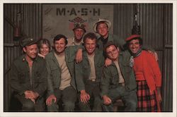 M*A*S*H* The Original Cast Shot, 1971 Movie and Television Advertising Postcard Postcard Postcard