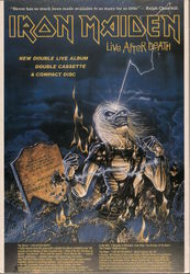 Iron Maiden - Live After Death Performers & Groups Postcard Postcard Postcard