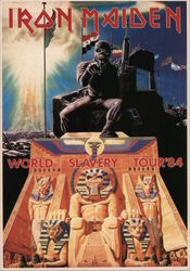 Iron Maiden - World Slavery Tour '84 Performers & Groups Postcard Postcard Postcard