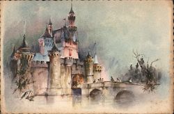 Rare Sleeping Beauty Castle - Disneyland Postcard