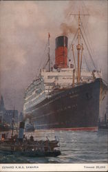 Cunard R.M.S. Samaria Postcard