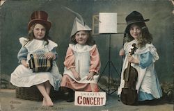 Charity Concert Star Performers Children Postcard Postcard Postcard